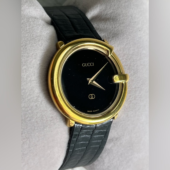 Gucci 3600 Guccissima G-bezel 18K black ladies watch. main image 9